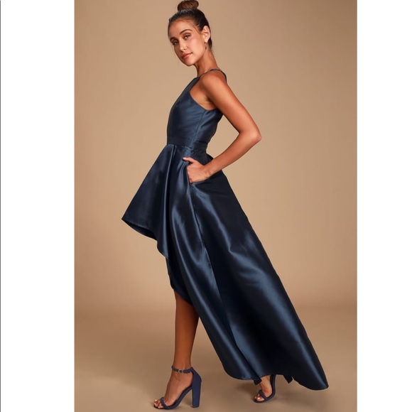 LuLu’s Navy halter dress - Picture 3 of 8